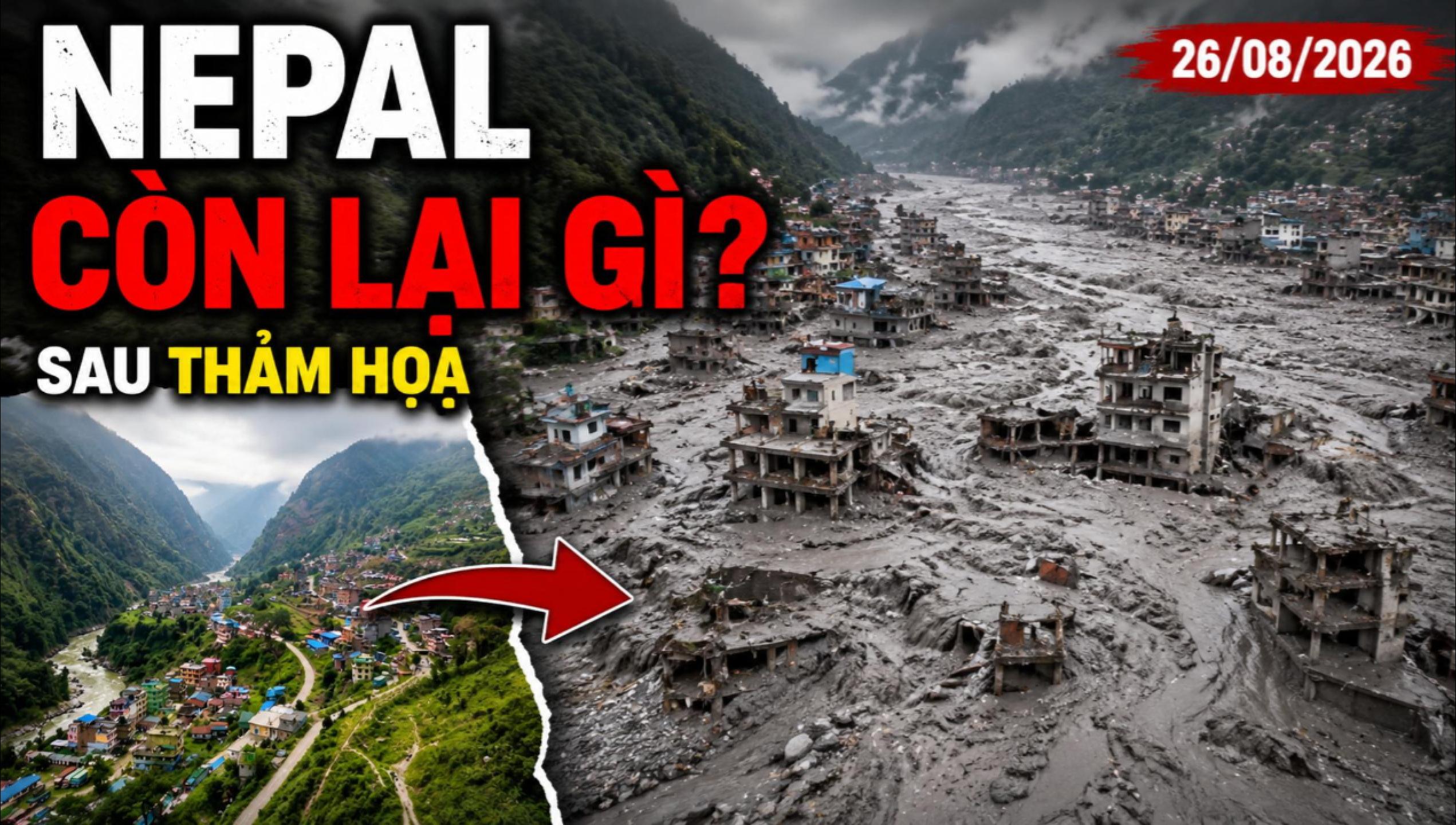 Nepal Còn Lại Gì Sau Thảm Họa? Những Thung Lũng Chìm Trong Bùn Đá Sau Lũ