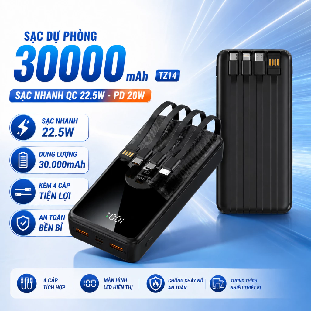 Pin dự phòng dung lượng lớn
